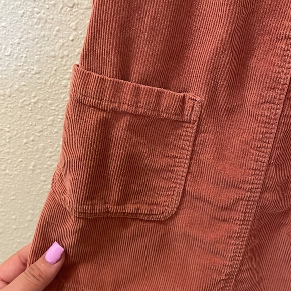 Dusty Pink Overall Dress - Picture 5 of 9